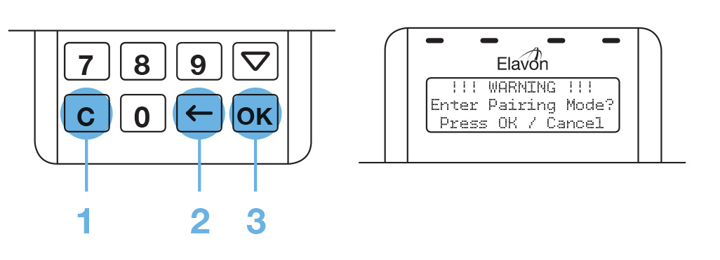 Power on the smartphone and Datecs PIN Pad.