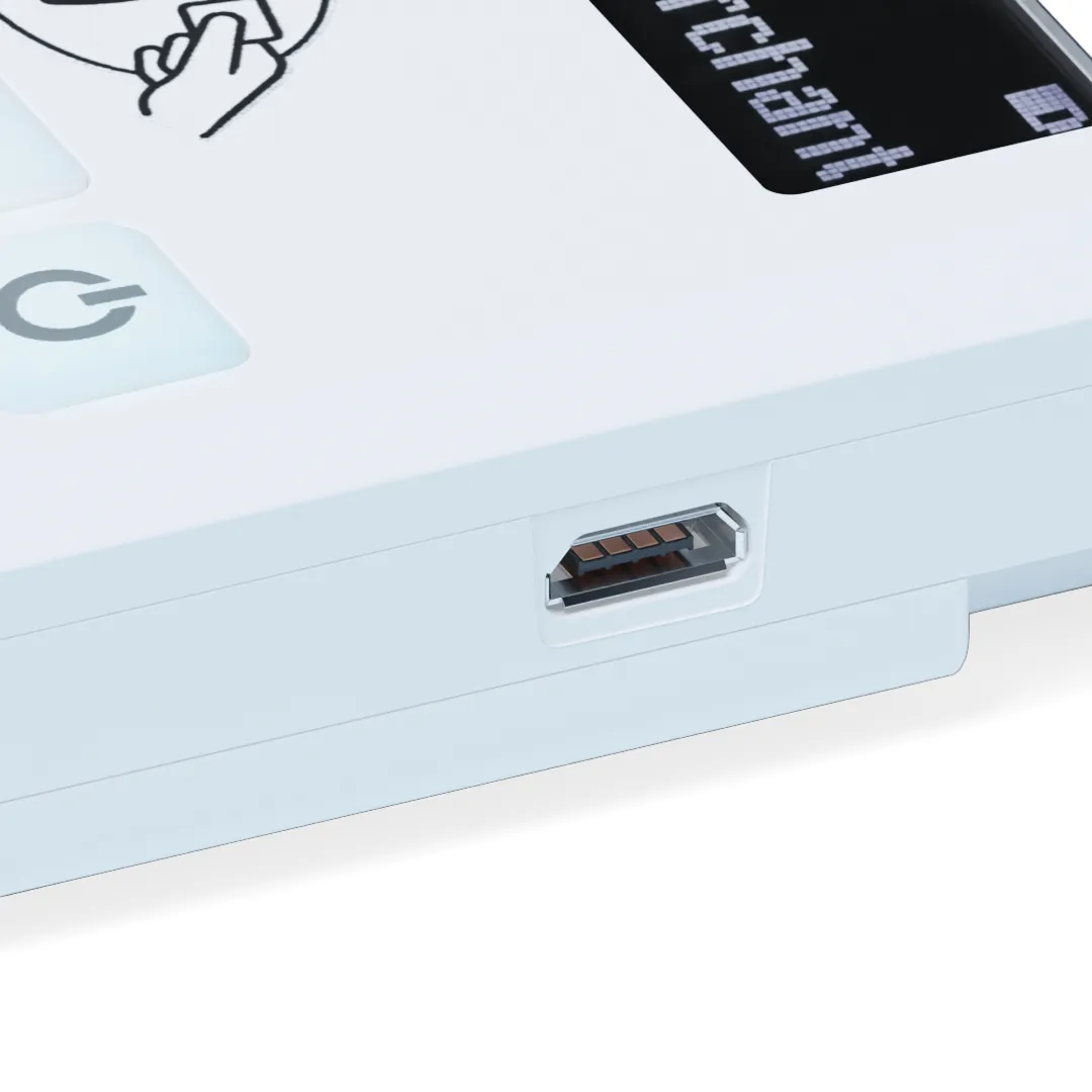 Elavon mobile close up of USB port