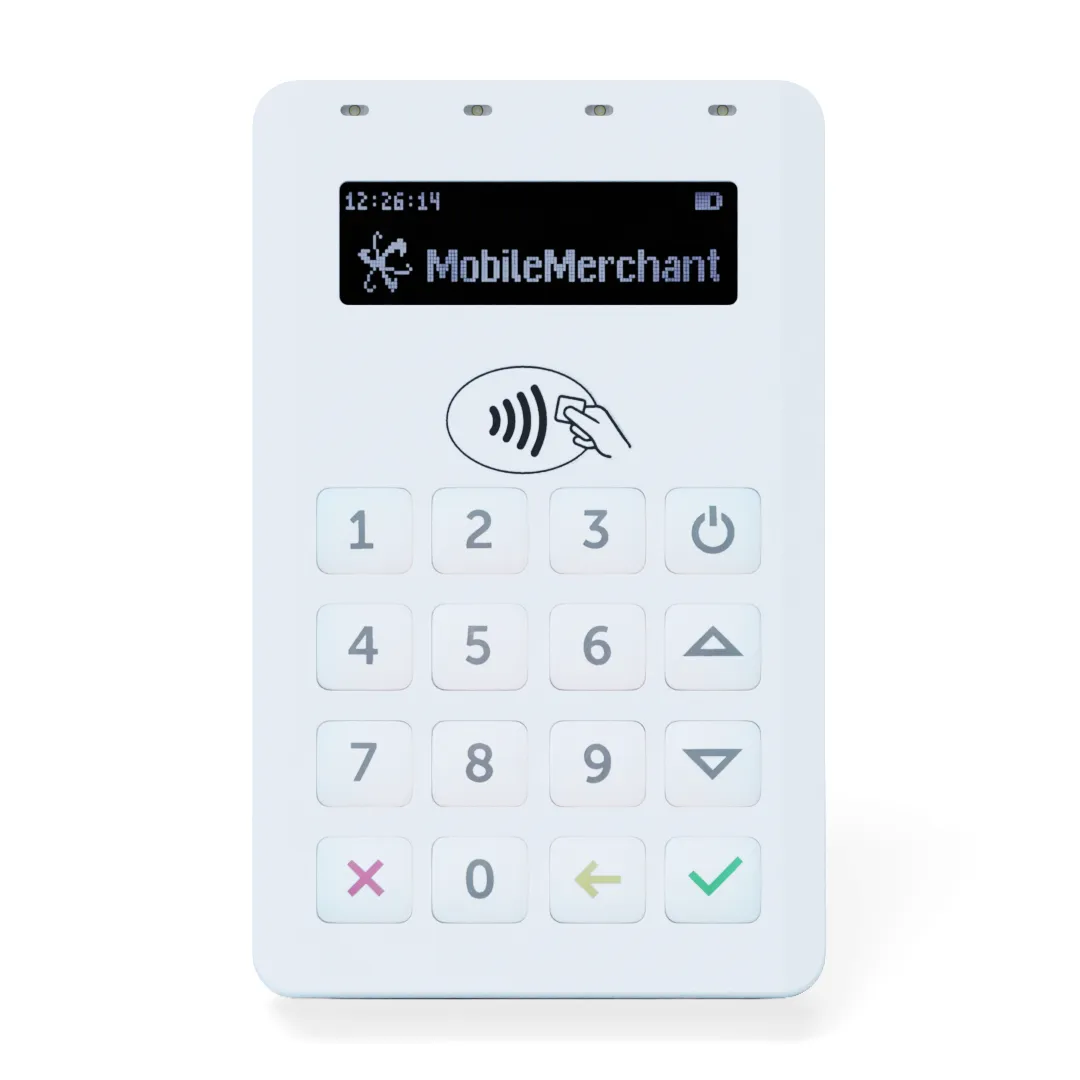 Elavon mobile front view of terminal