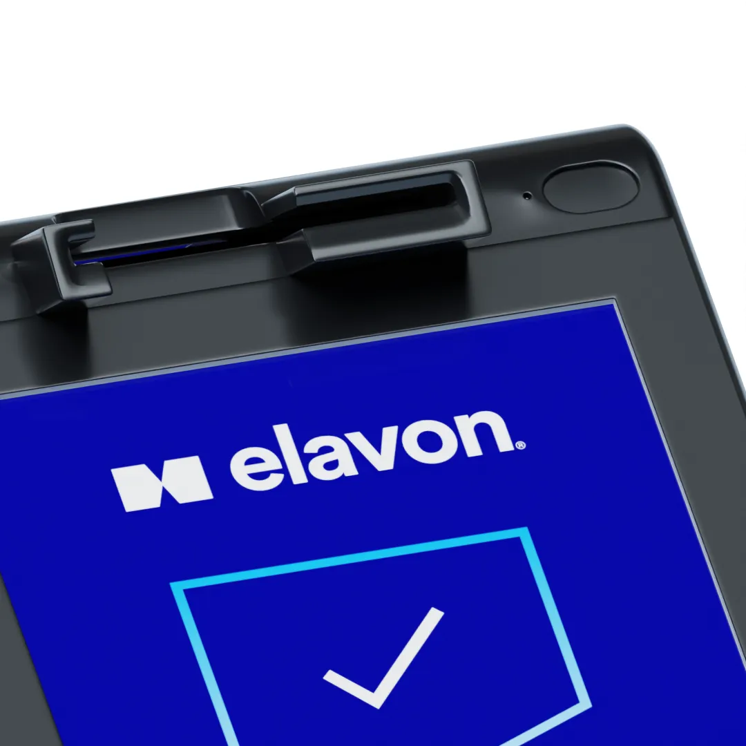 Poynt P61 close up of screen