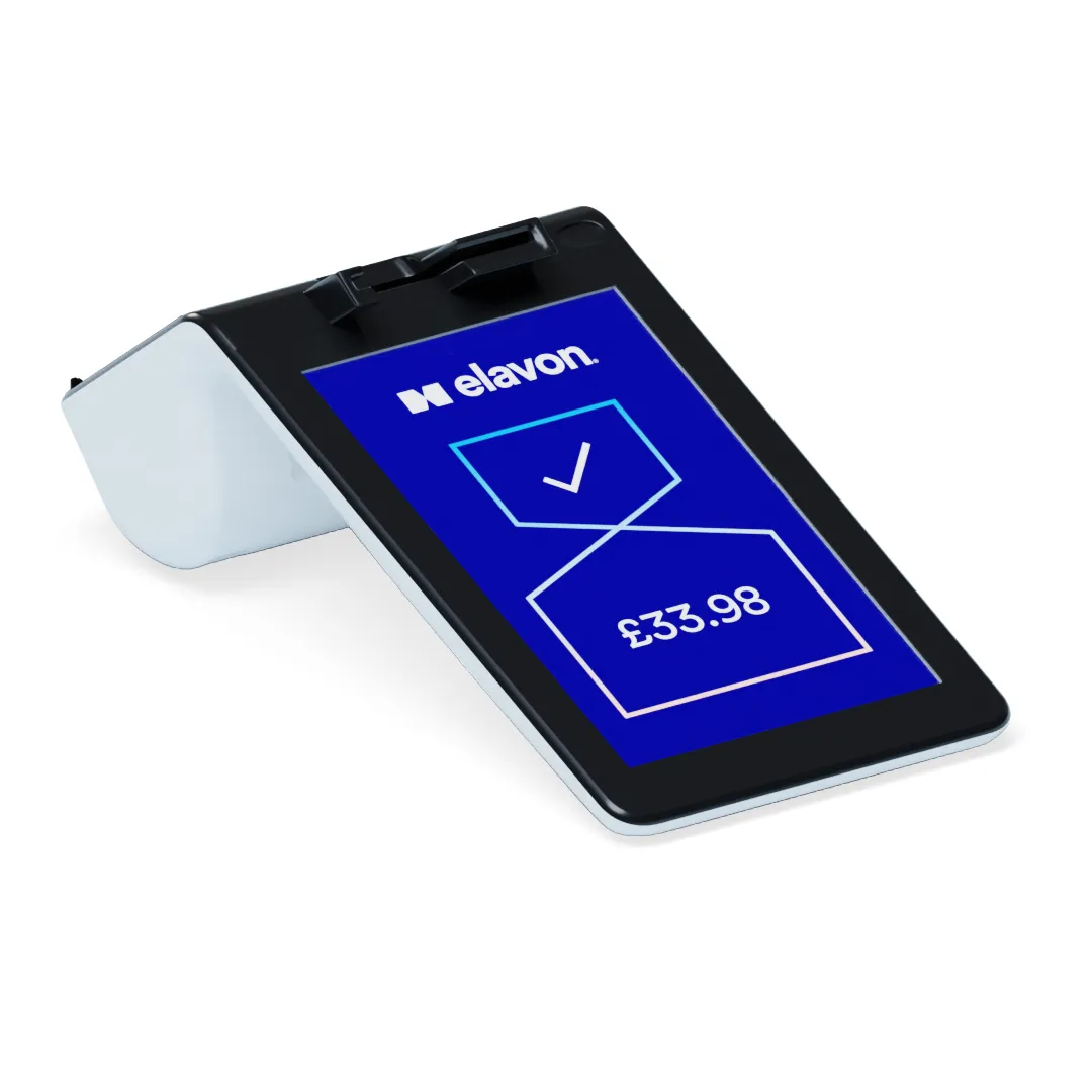 Poynt P61 flat left hande view of terminal