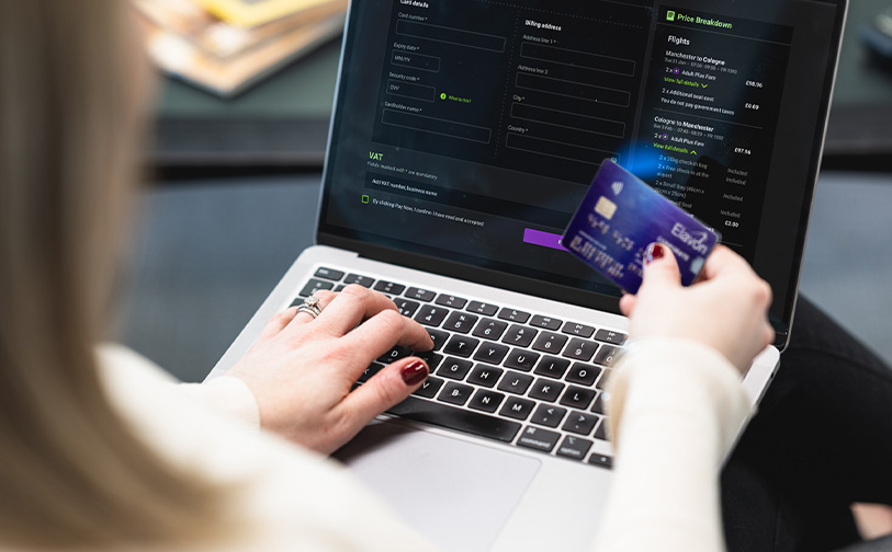 Paying with card online