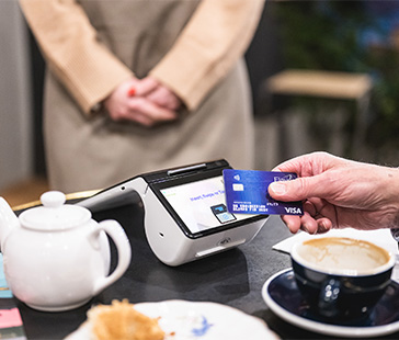 Card machines for in-person payments 