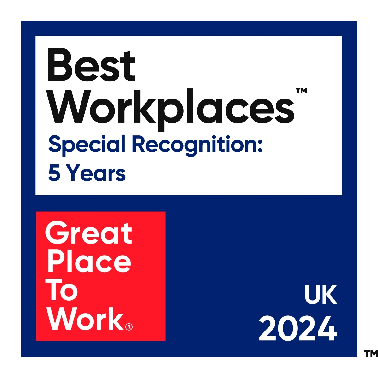 Special recognition of 5 years accreditation logo
