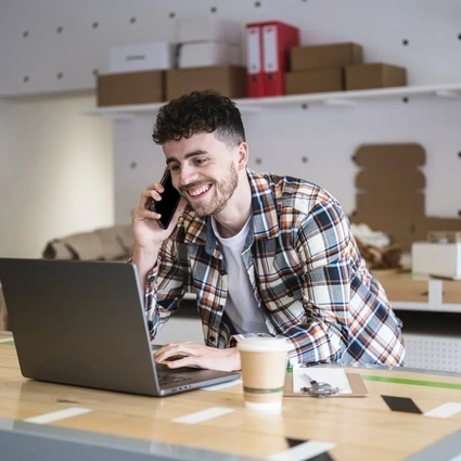 a man running an ecommerce business