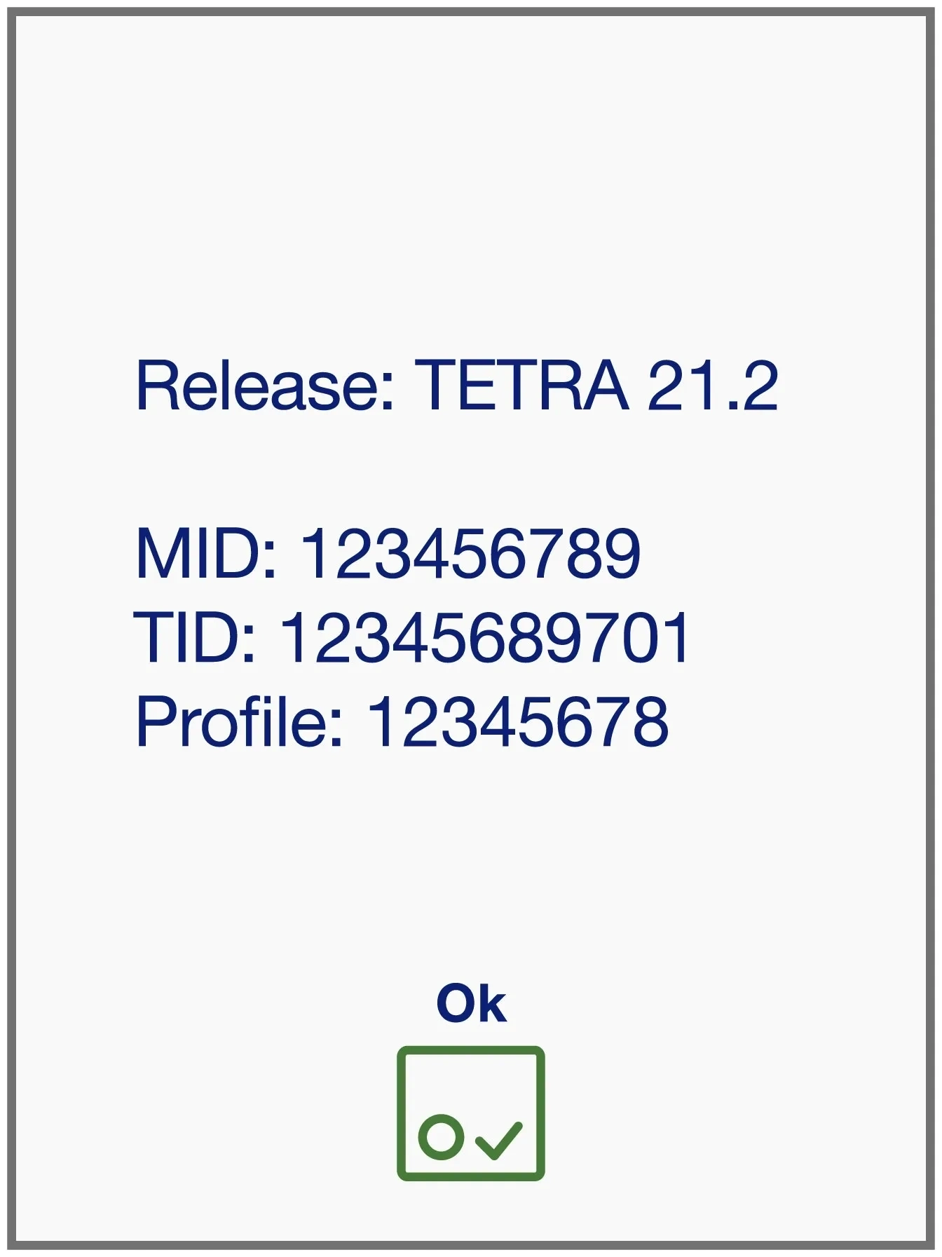 Mid and Tid can be viewed on screen