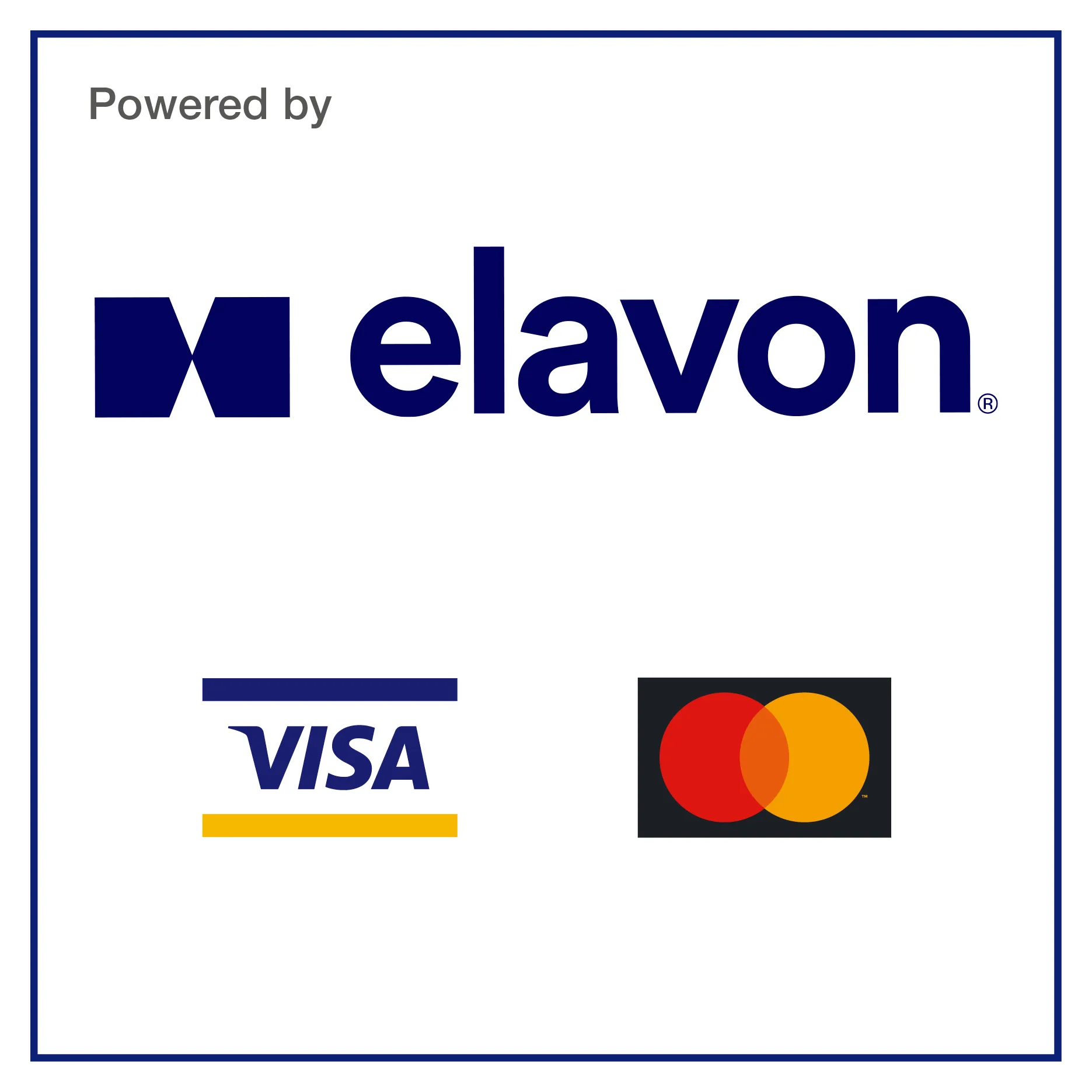 Card scheme logo: Visa, Mastercard