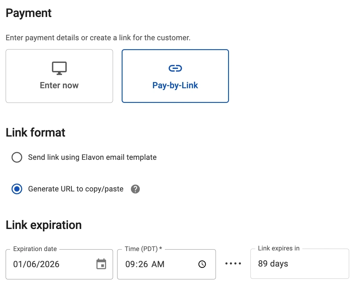 generate pay by link