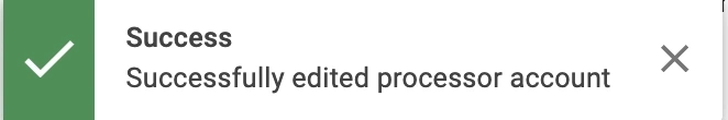 Success Account created