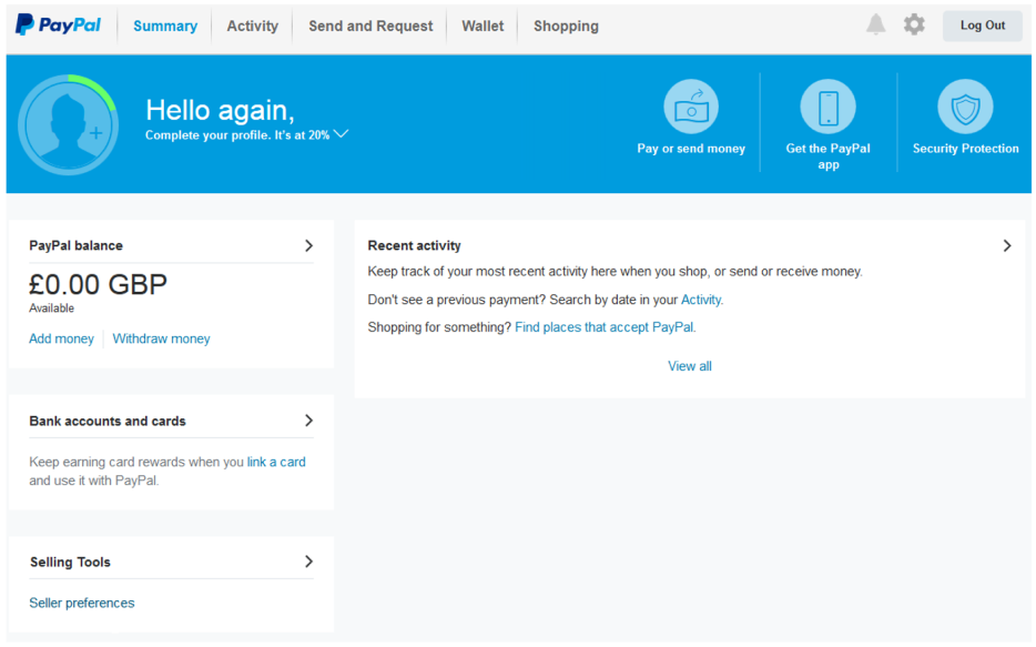Paypal summary